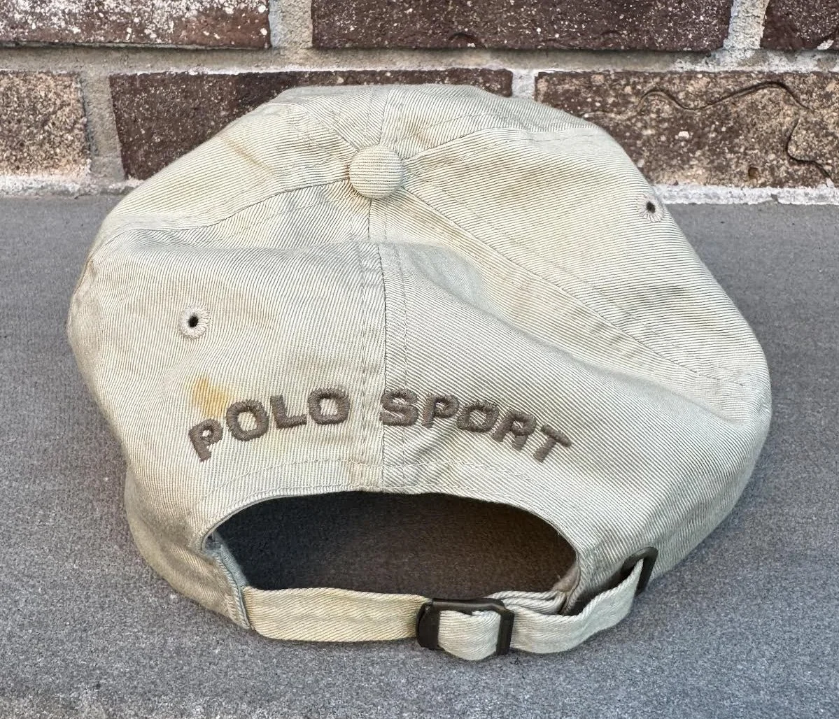 Vintage Polo Sport Ralph Lauren Sportsman Khaki Hat — RootsBK